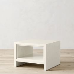 Faux Bone Square Side Table (24&quot;)
