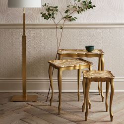 Florentine Gold Nesting Tables (14&quot;)