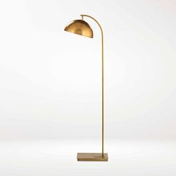 Otto Floor Lamp, Natural Brass