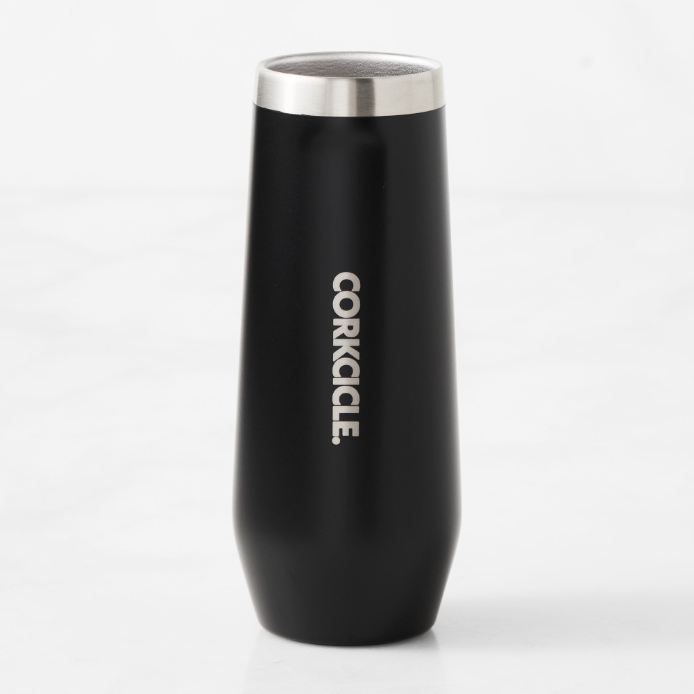 Corkcicle Stemless Champagne Flute, Matte Black