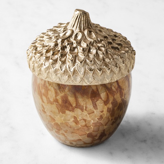 Williams Sonoma Spiced Chestnut Figural Candle