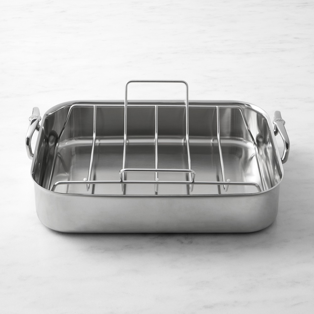 Hestan Provisions Polished Stainless-Steel Classic Roaster with Rack