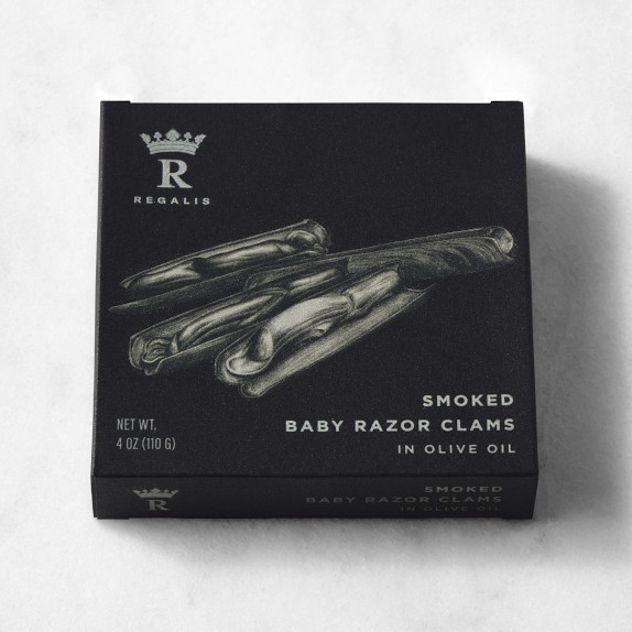 Regalis Tinned Smoked Baby Razor Clams