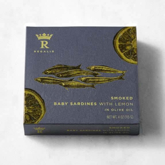 Regalis Tinned Smoked Baby Sardines with Lemon