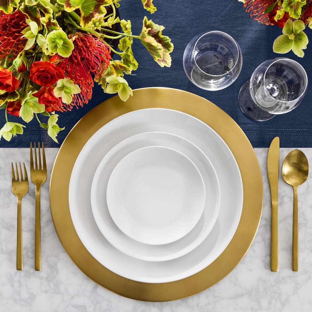 Pillivuyt Coupe Porcelain Appetizer Plates