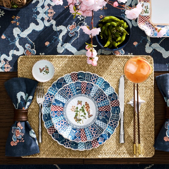 美品　ウィリアムズソノマ　ハーベストパンプキン　鮮やかなデザートプレート　4枚 Akino Salad Plates, Set of 4 | Williams Sonoma