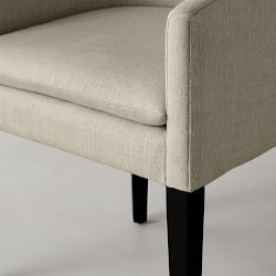 Chestnut Upholstered Dining Armchair