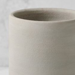 Jeff Leatham x Williams Sonoma Cylindrical White Ceramic Vase