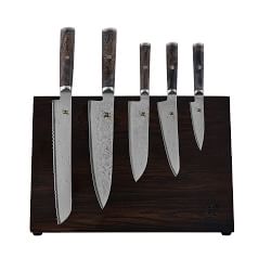 Miyabi Black Magnetic Easel Knife Block, Set of 8