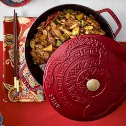 Staub Enameled Cast Iron Essential French Oven with Snake Lid, 5-Qt.