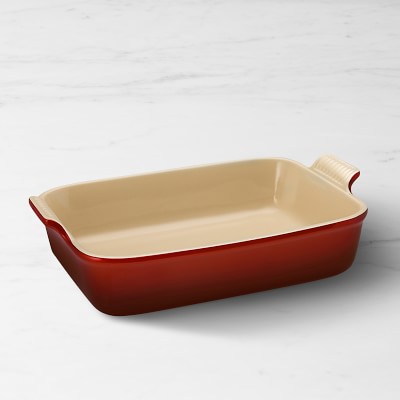 Le Creuset Heritage Stoneware Rectangular Dish, 9&quot; x 12&quot;, Red