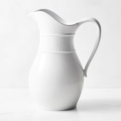 Williams Sonoma Ceramic Salerno Jug, White