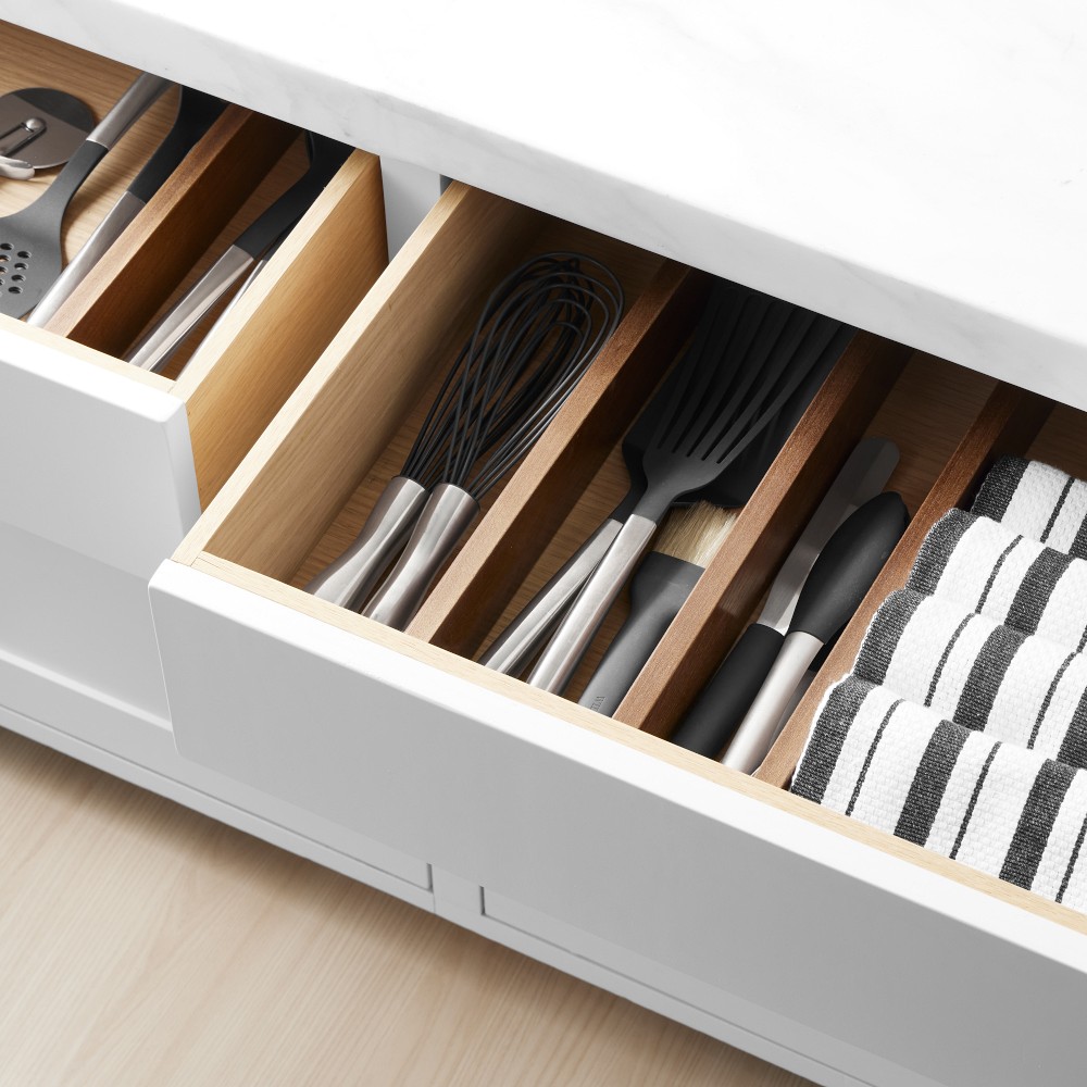 Hold Everything Adjustable Drawer Dividers, Set of 4