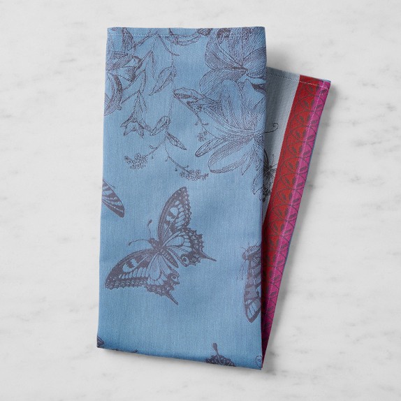 Jacquard Francais Butterfly Blue Tea Towel