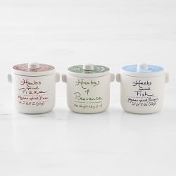 Assorted Seasoning Crock Set
