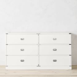 Campaign 6-Drawer Dresser, White (66")