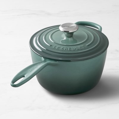 Le Creuset Signature Enameled Cast Iron Saucepan, 2 1/4-Qt., Ocean