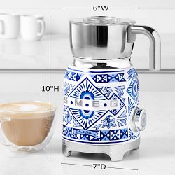 SMEG Dolce &amp; Gabbana Milk Frother, Blu Mediterraneo