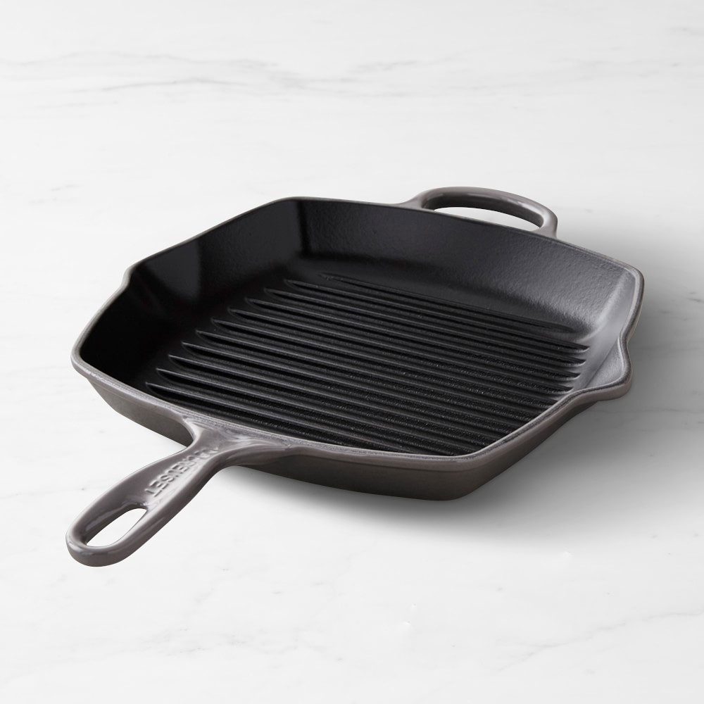 Le Creuset Signature Enameled Cast Iron Square Grill Pan | Oyster Grey