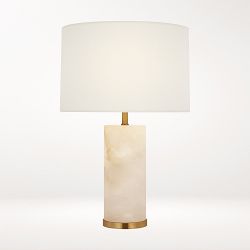 Lineham 16" Cordless Accent Lamp, Alabaster