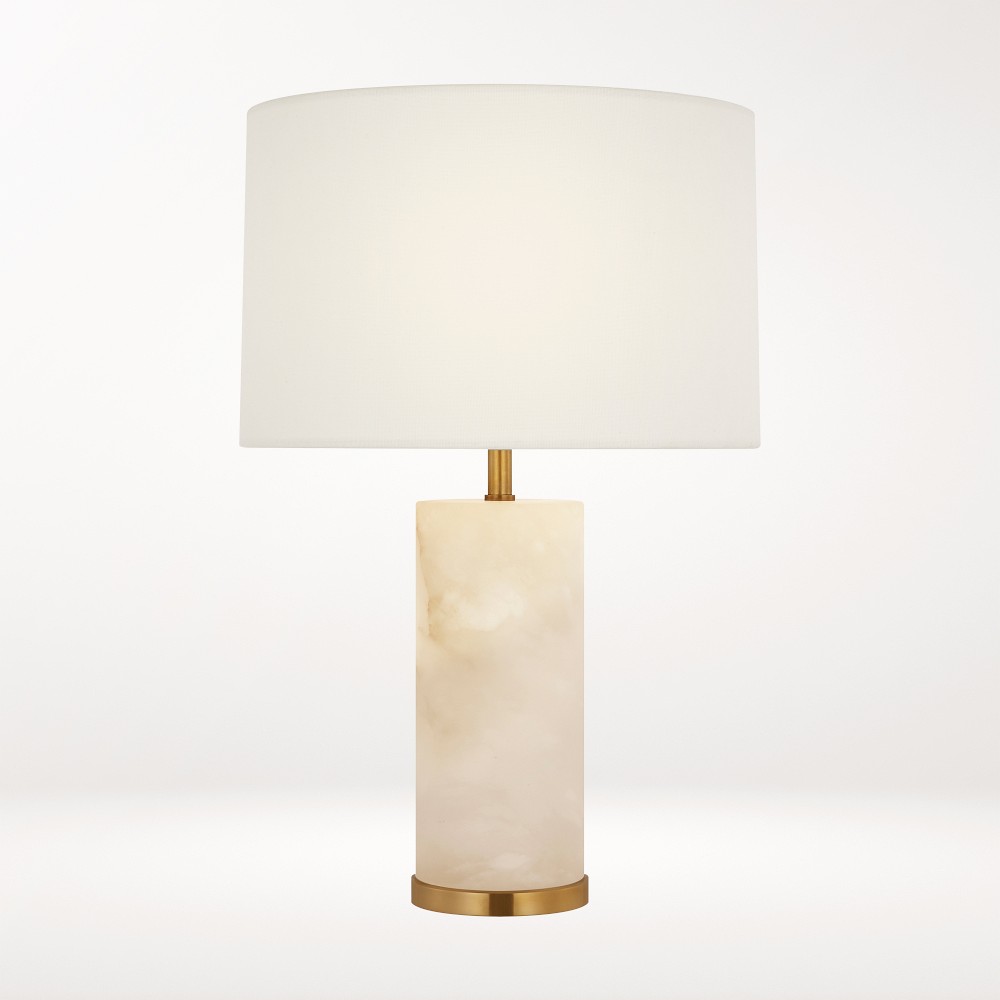 Lineham 16" Cordless Accent Lamp, Alabaster