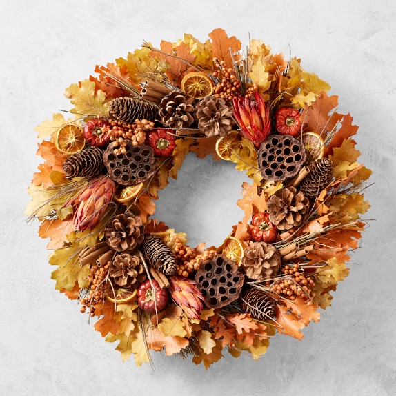 Allspice Live Wreath, 20"
