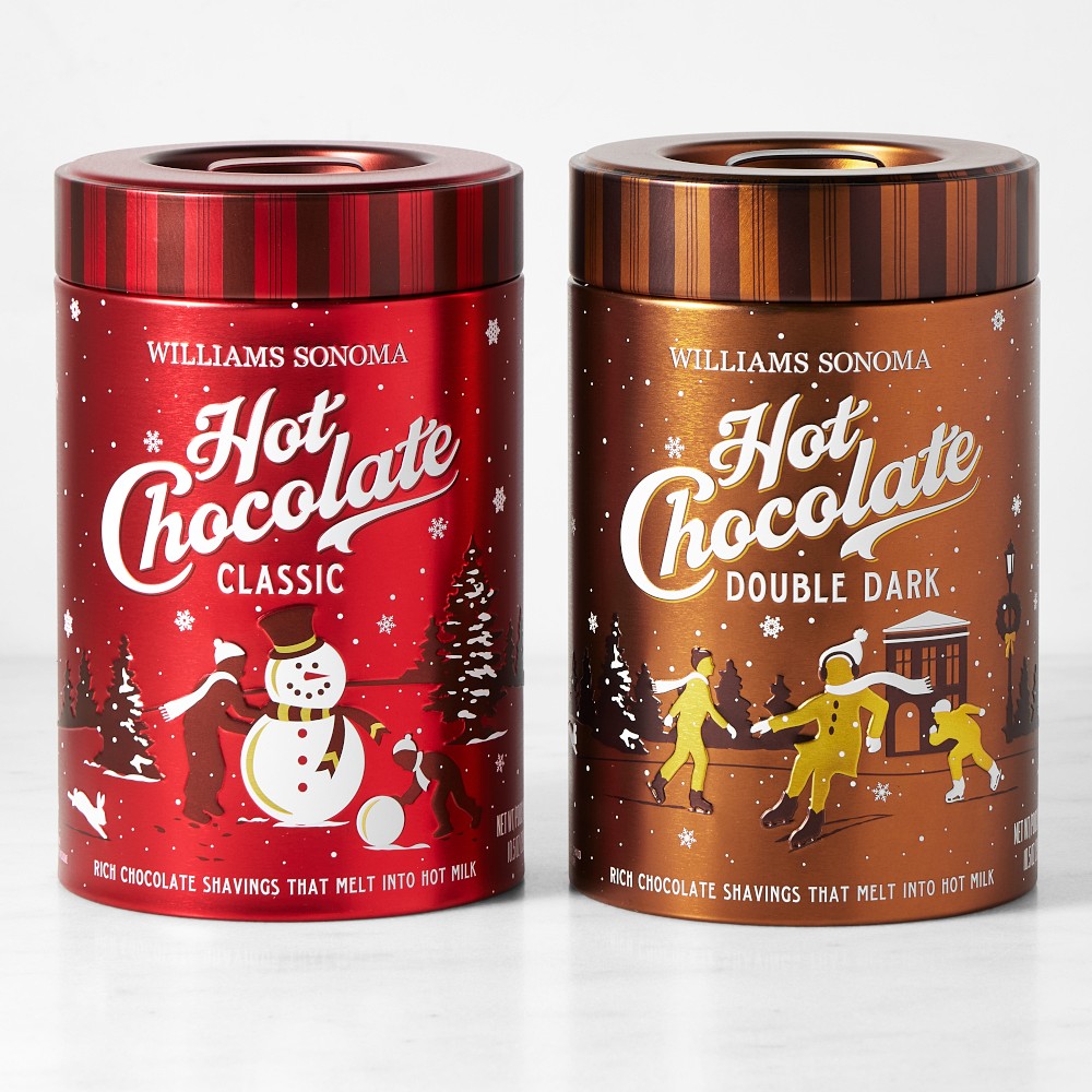 Williams Sonoma Classic Hot Chocolate & Double Dark Hot Chocolate Set