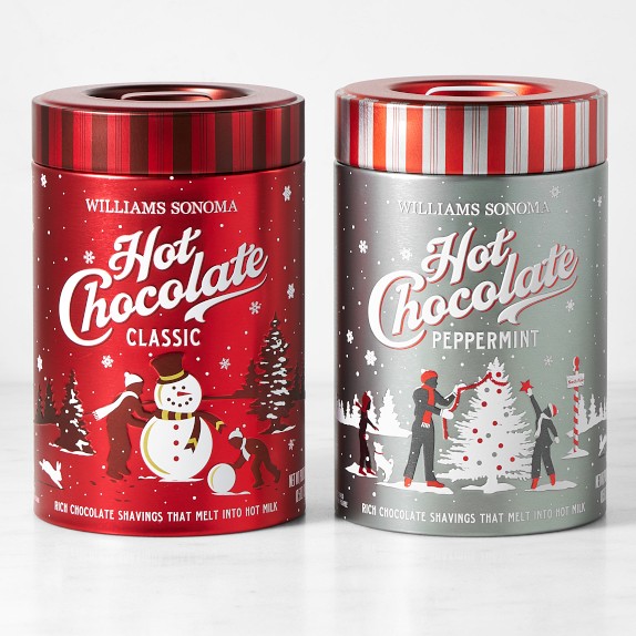 Williams Sonoma Peppermint Hot Chocolate & Classic Hot Chocolate, Set of 2