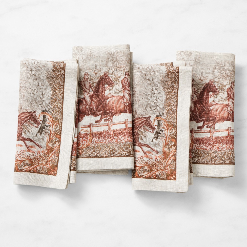 Autumn Pasture Napkins, Set of 4, Rust