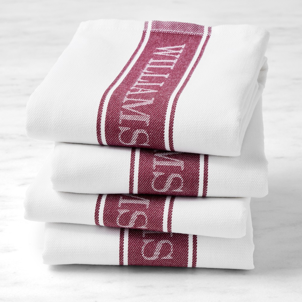 Williams Sonoma Classic Logo Towels, Set of 4