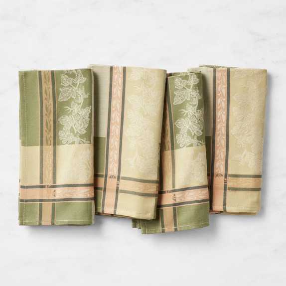 Foliage Jacquard Napkins, Set of 4