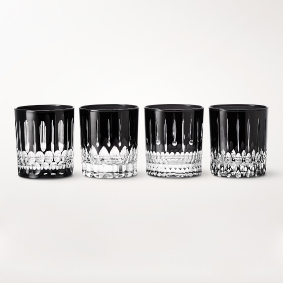 Wilshire Jewel Cut Double Old-Fashioned Glasses, Set of 4