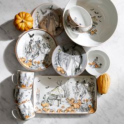 Haunted Hosts Appetizer Plates, Set of 4