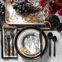 Haunted Hosts Appetizer Plates, Set of 4