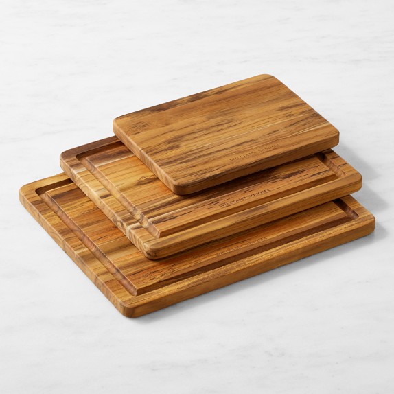 Williams Sonoma Teak Cutting Boards, Set of 3