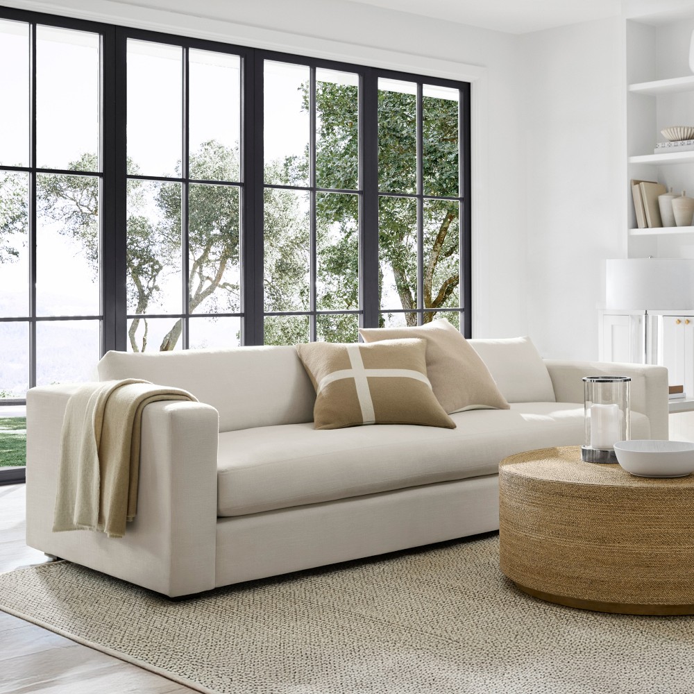 Carlton Square Arm Sofa (84&quot;-108&quot;)