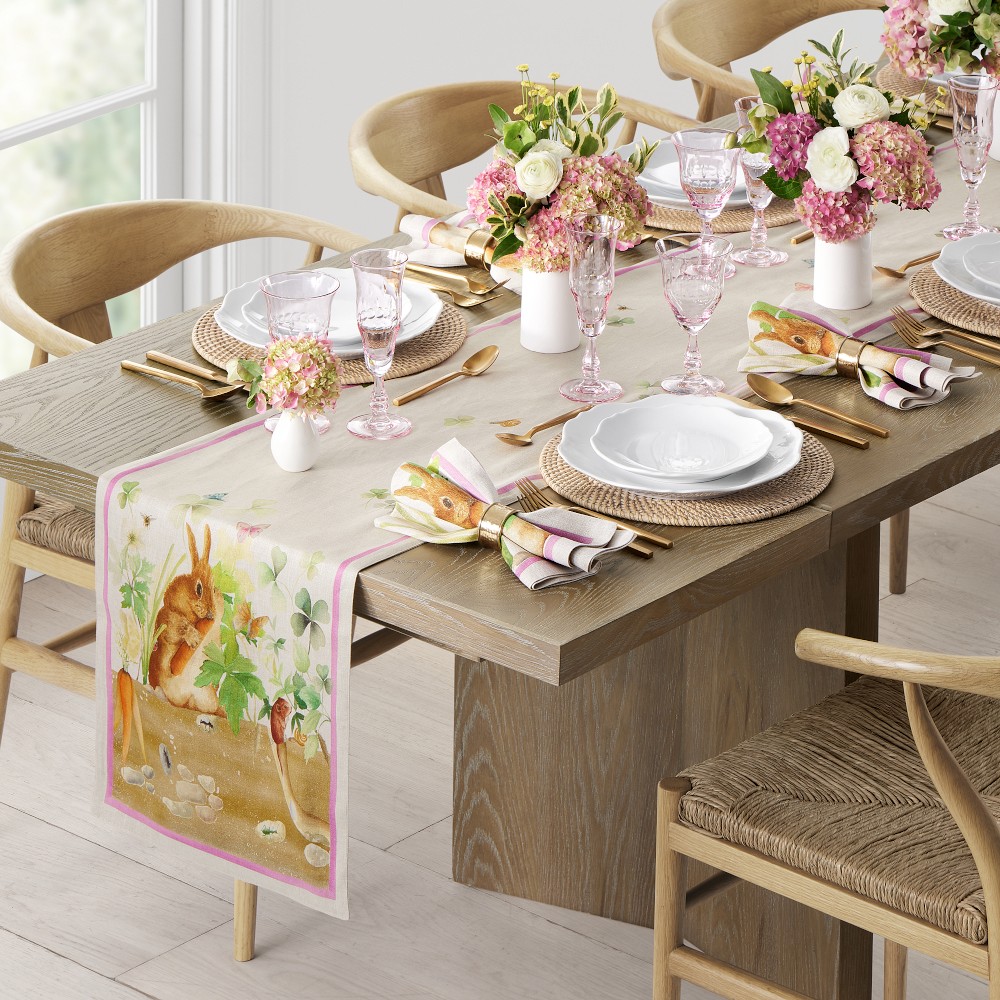 Plein Air Printed Table Runner, 16"x108"