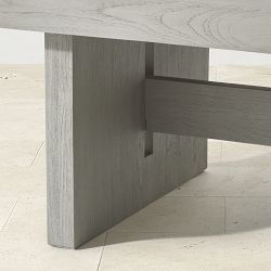 San Clemente Grey Teak Rectangle Coffee Table (60&quot;)