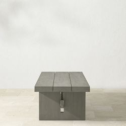 San Clemente Grey Teak Rectangle Coffee Table (60&quot;)