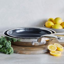 GreenPan&#8482; Premiere Max Stainless-Steel Ceramic Nonstick Fry Pan Set