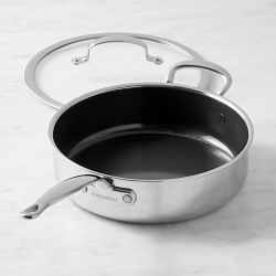 GreenPan&#8482; Premiere Max Stainless-Steel Ceramic Nonstick Covered Saute Pan