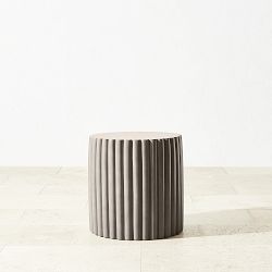 Tropea Fluted Accent Table (18&quot;)