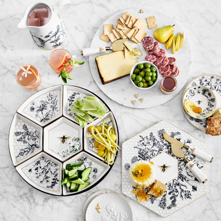 Marble Honeycomb Round Cheese Board | Williams Sonoma