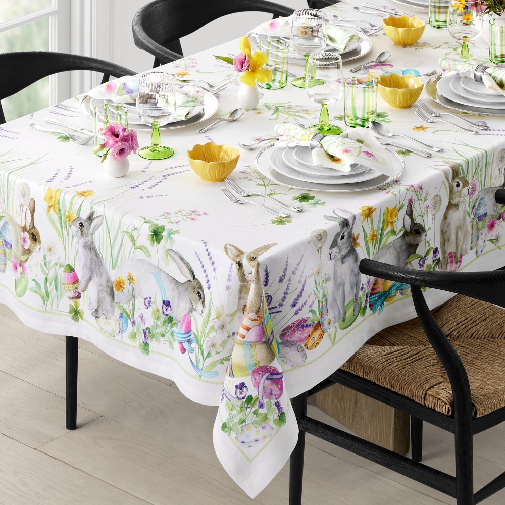 OPEN BOX: Roger Printed Tablecloth, 70"x108"