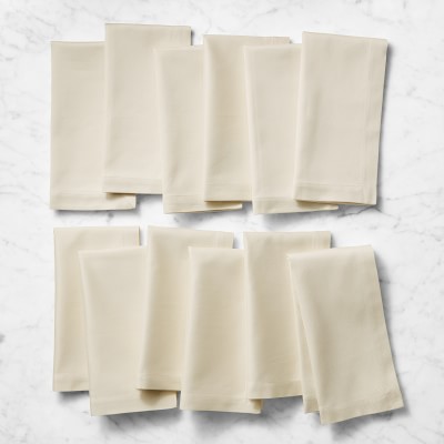 Hotel Dinner Napkins, Set of 12, Ivory