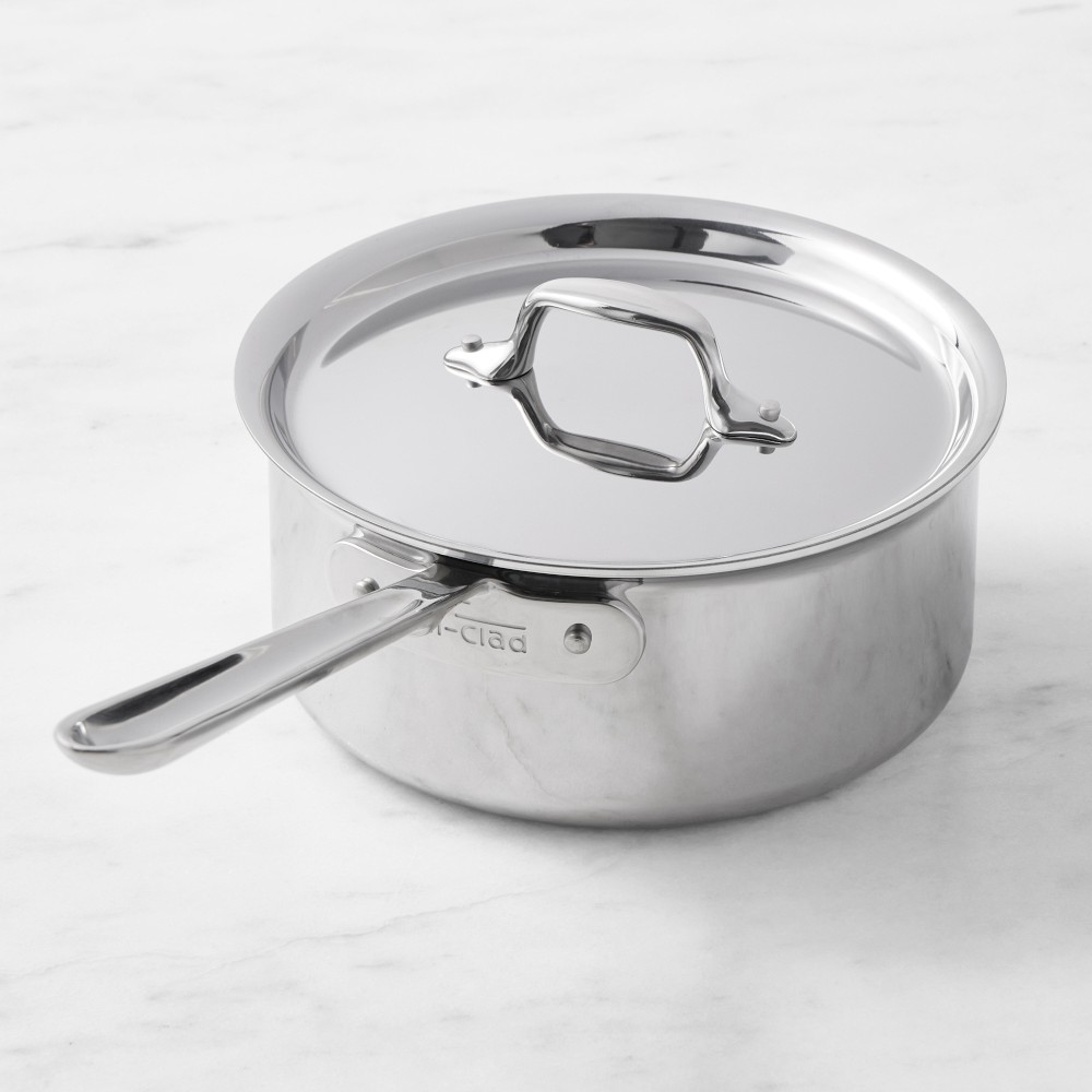 3 Quart All-Clad D3® Tri-Ply Stainless-Steel Saucepan