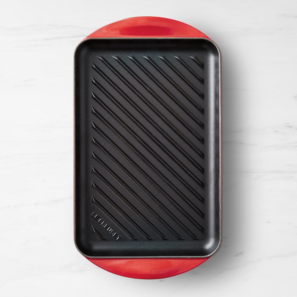Le Creuset Enameled Cast Iron Skinny Grill (cerise red)