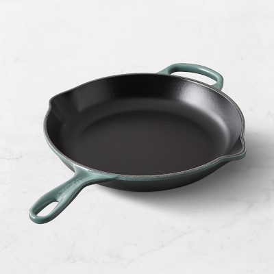 Le Creuset Signature Enameled Cast Iron Skillet Fry Pan, 10 1/4&quot;, Ocean