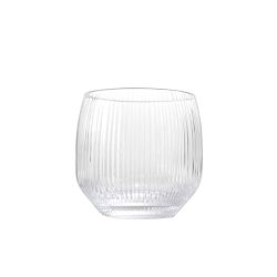 Fortessa Estiva Textured Double Old-Fashioned Glasses, Set of 4, Clear