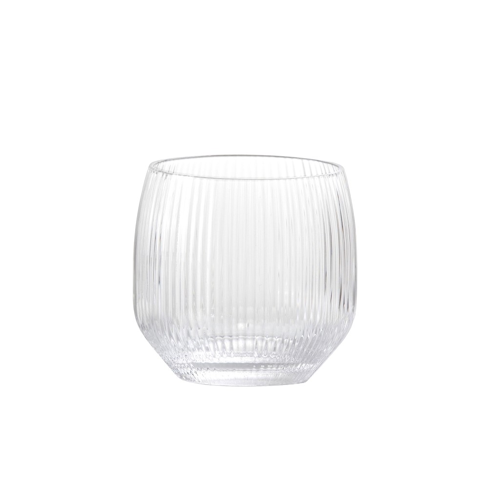 Fortessa Estiva Textured Double Old-Fashioned Glasses, Set of 4, Clear